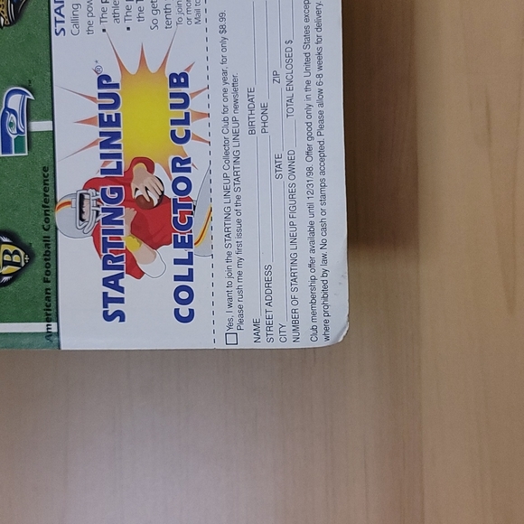 NFL Mark Brunell Starting Lineup Football Brand New 10th Year 1997 Edition - Picture 3 of 4